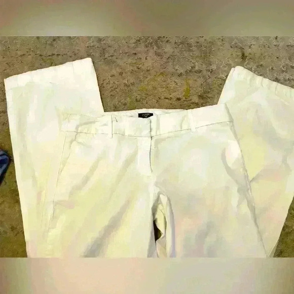 J. Crew Pants - J. CREW CITY FIT stretch pant trouser white womens sise 12s